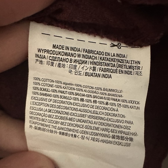 Vans Red Light wood Pullover Hoodie Size Large - Picture 5 of 5